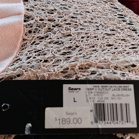 Kardashian Kollection DeepV Cutout Lace Sexy Dress - Picture 10 of 11